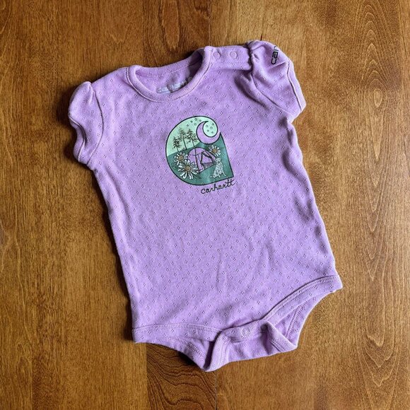 Carhartt pointelle camping onesie 9m - Picture 1 of 7